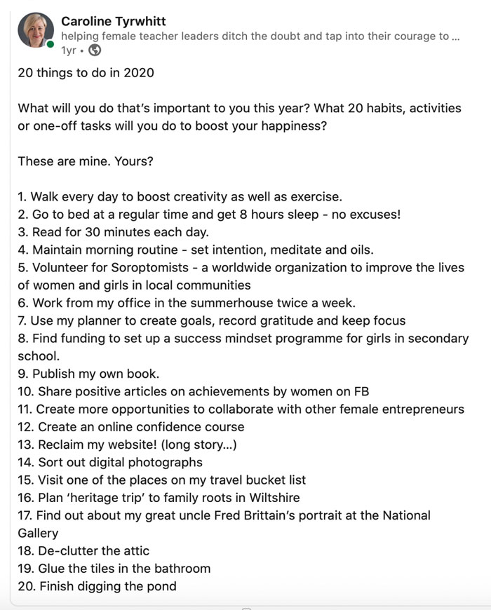 20 things to do in 2020